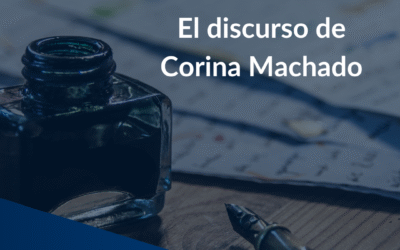 El discurso de Corina Machado